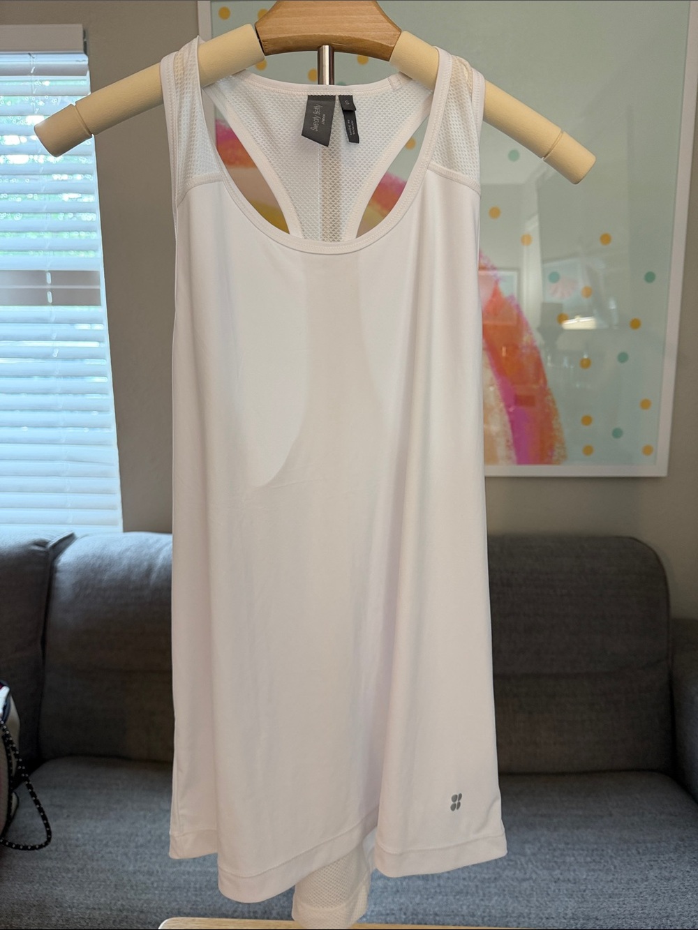 Sweaty Betty White Racerback Tank Top